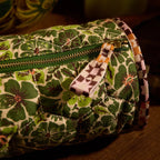 Sage and Clare Magnolia Makeup Bag - Cactus Green