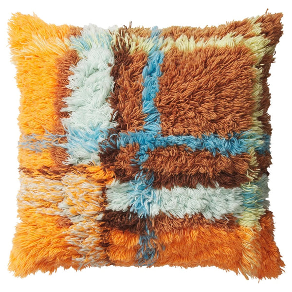 Sage and Clare - Frances Shag Cushion - Sable