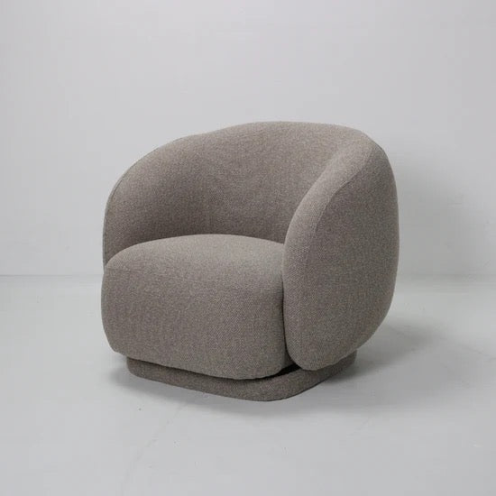 French Swivel Chair - Mushroom
