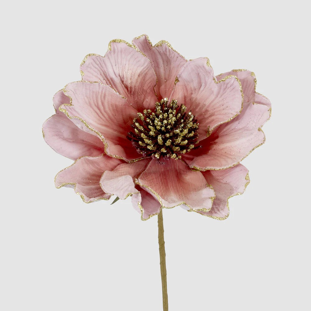 Glitter Peony Stem 66cm