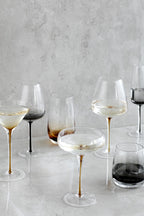 Broste Amber Red Wine Glass - Set/4