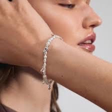 Intent Pearl Bracelet - White Silver Plated