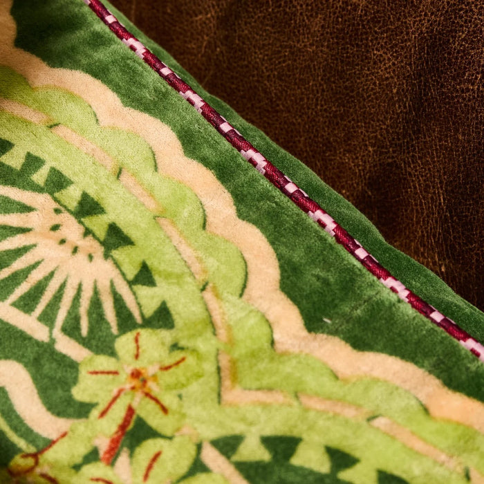 Sage and Clare - Marnie Velvet Cushion - Hunter Green