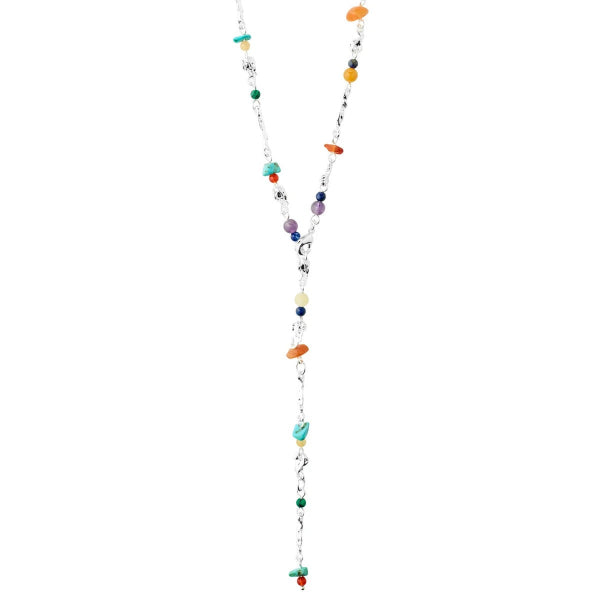 Trace Necklace Silver-plated/multi