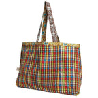 Sage and Clare Magnolia Reversible Tote Bag - Turquoise