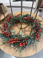 Foraged Red Berry Wreath Large
