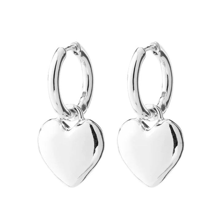 Arien Heart Earrings Silver-plated