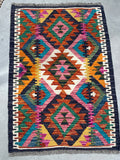 Vintage Handwoven Rug 60x90cm (1878)