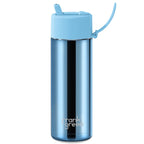 Frank Green Ceramic Reusable Bottle 20oz Flip Straw Lid - Chrome Edition