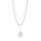 Nomad 2-in-1 coin necklace silver-plated