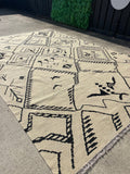 Hand Knotted Afghan neutral Killim