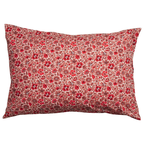 Sage and Clare Magnolia Cotton Pillowcase Set - Poppy