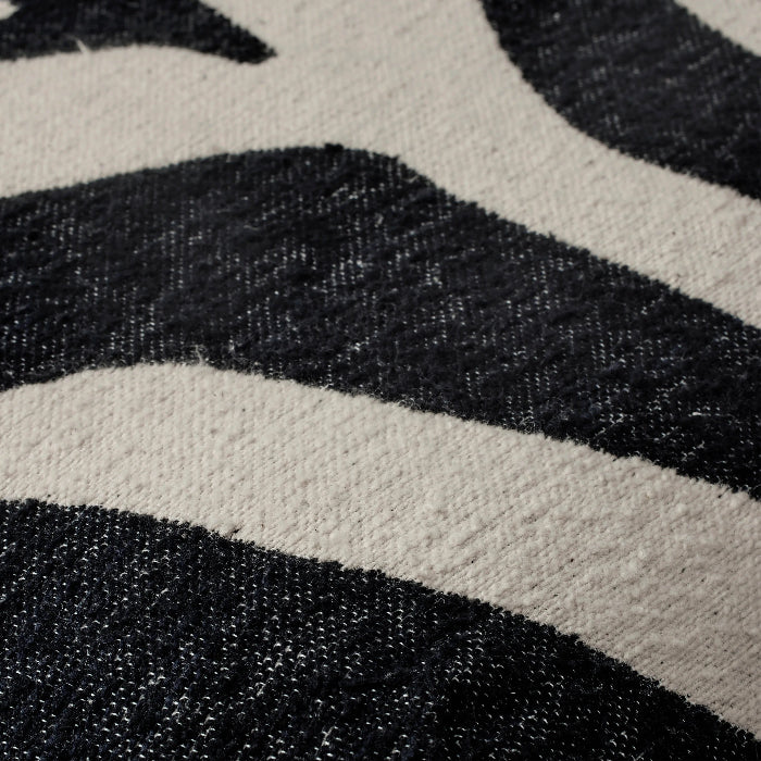 BROSTE Pouf Zebra - Black/Light Beige