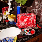 Sage and Clare Marta Vanity Bag - Vermillion