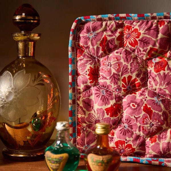 Sage and Clare Magnolia Vanity Bag - Poppy