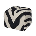 BROSTE Pouf Zebra - Black/Light Beige