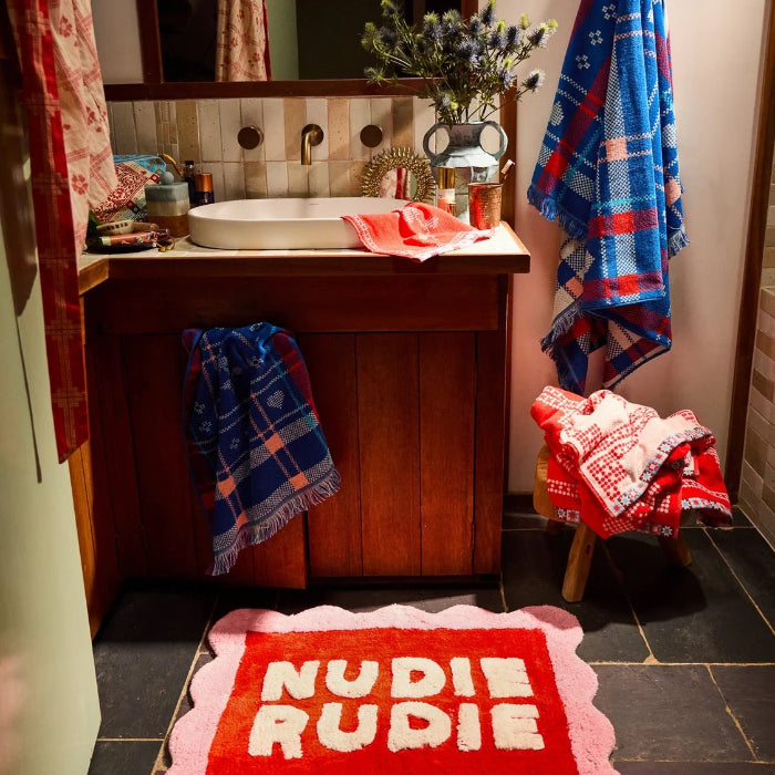 Sage and Clare - Romy Nudie Bath Mat - Poppy