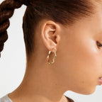 Larkin Hoop Earrings - Gold Plated