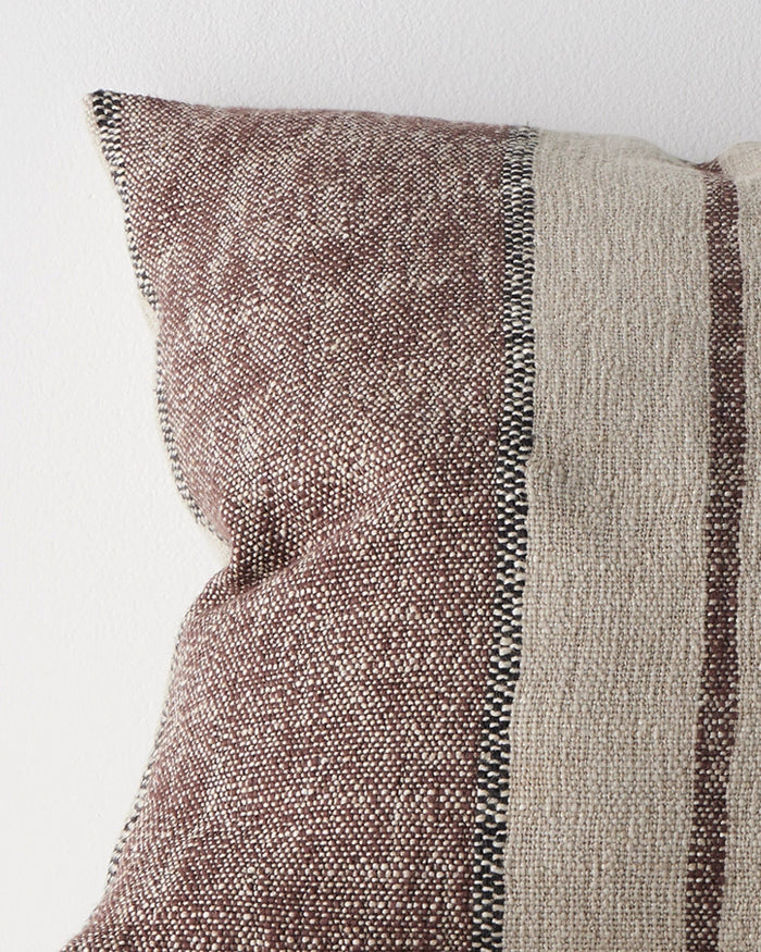 Ottavio Linen Cotton Blend Cushion - Feather Inner