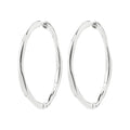 Presence Hoop Earrings - Silver plated