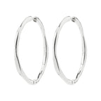 Presence Hoop Earrings - Silver plated