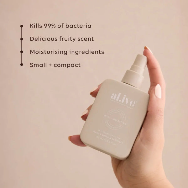 Alive Body - Hand & Surface Sanitiser Spray - Watermelon & Lime