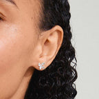 Aglaia earrings silver -plated
