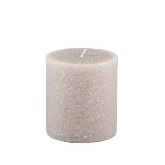 BROSTE Candle Short Pillar H110 - Linen