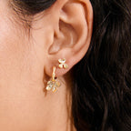 Ajani Earrings 2-in-1 Set Gold Plated