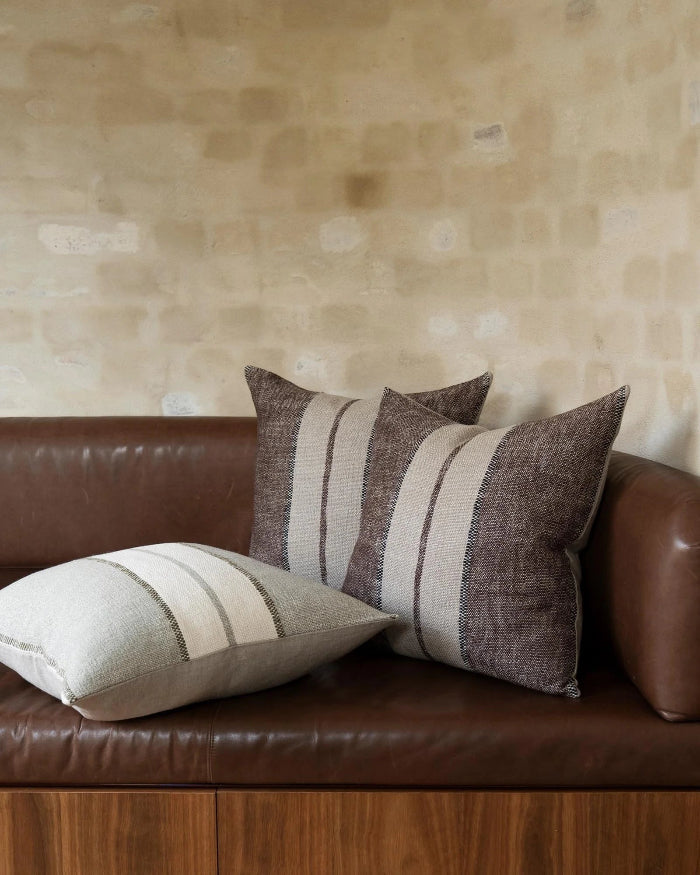 Ottavio Linen Cotton Blend Cushion - Feather Inner