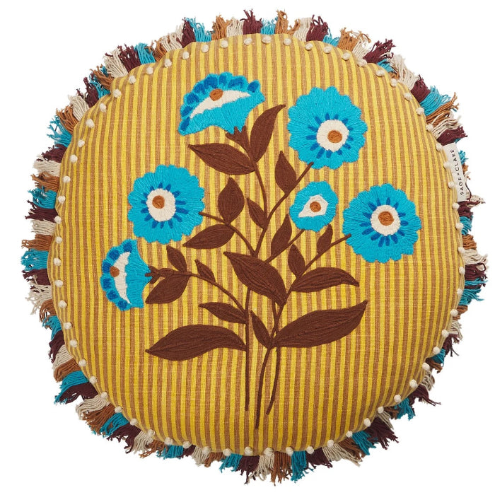 Sage and Clare - Layla Embroidered Cushion
