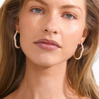Avola Hoop Earrings -gold plated