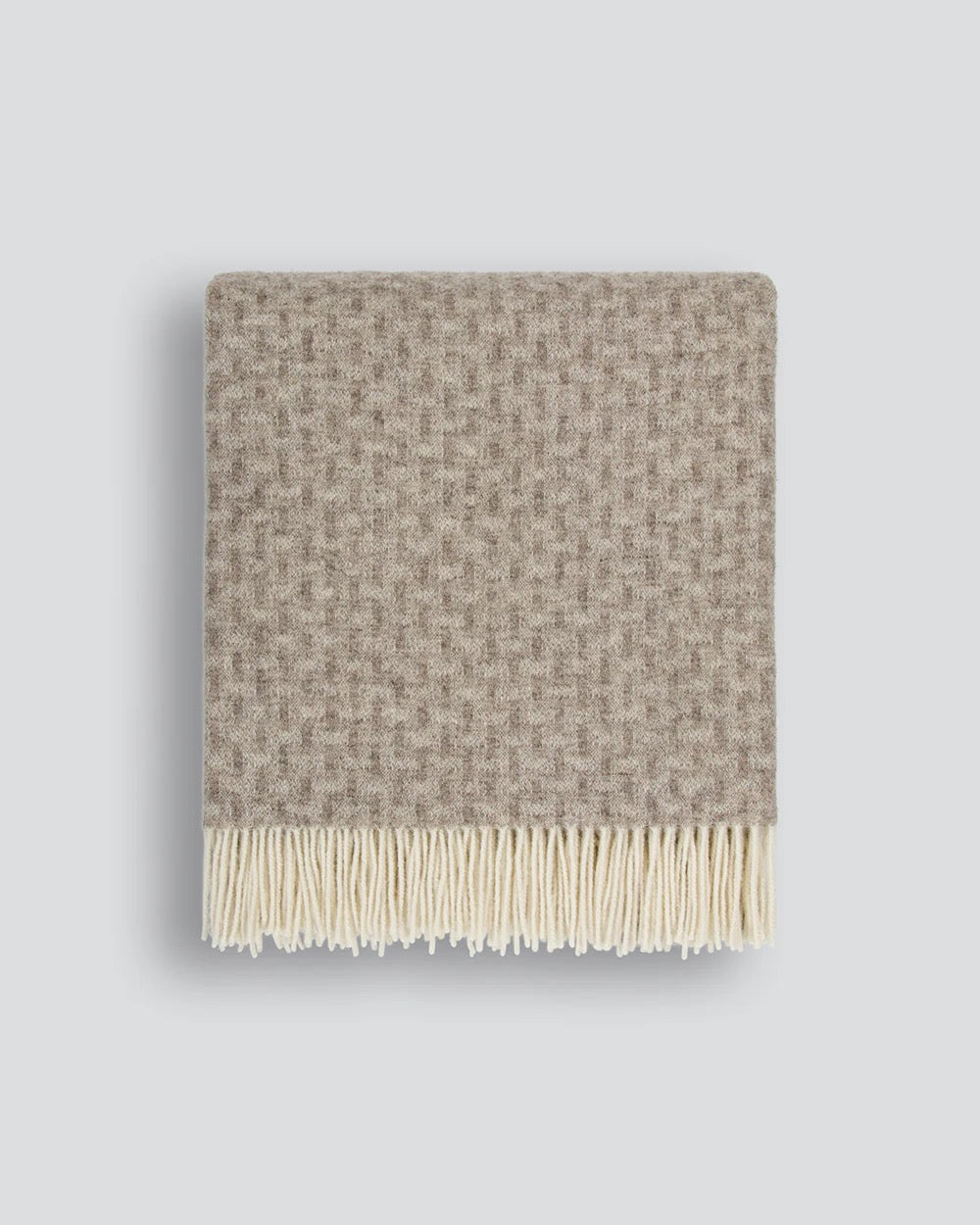Baya Flemish 100% Lambswool Throw - Fawn