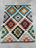 Vintage Handwoven Rug 61 x 93cm (1837)