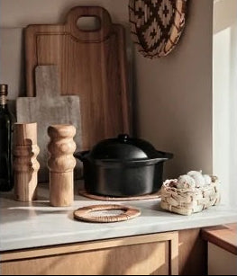 Broste Salt/Pepper Grinder Edgar Three Ring - Natural