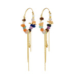 Iris Earrings Gold Plated/Multi