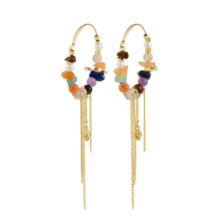 Iris Earrings Gold Plated/Multi