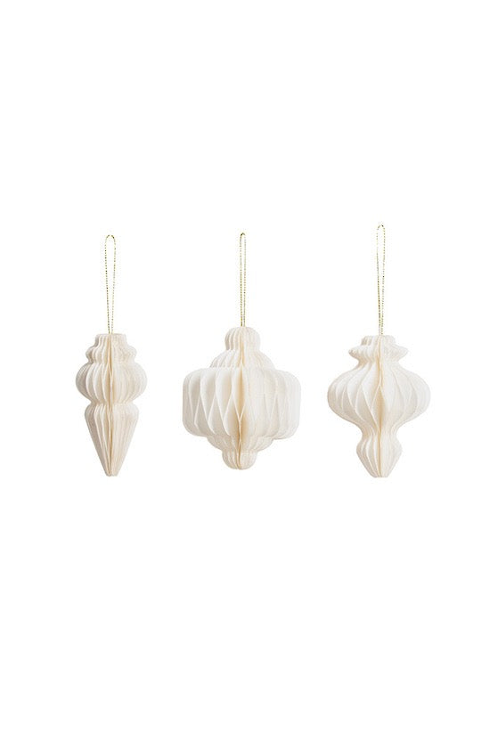 Papier Gilded Finial Assorted Set/3