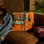 Sage and Clare - Frances Shag Cushion - Sable