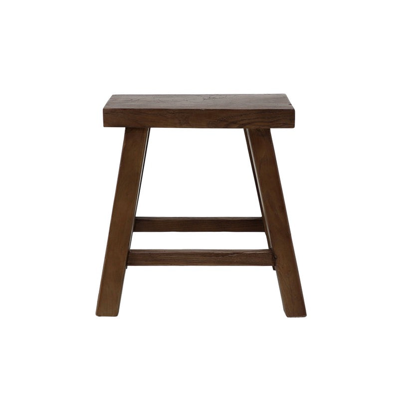 Parq Rectangle Stool - Walnut
