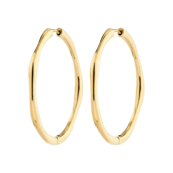 Haze Hoop Earrings - Gold Plated