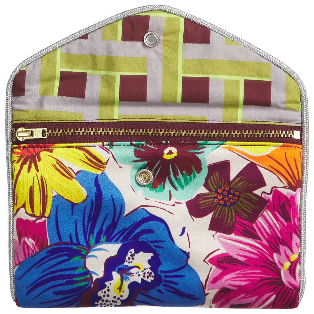 Sage and Clare Ines Silk Pouch - Porcelain