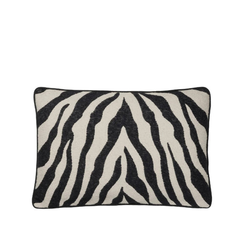 BROSTE Zebra Cushion - Black/Light Beige