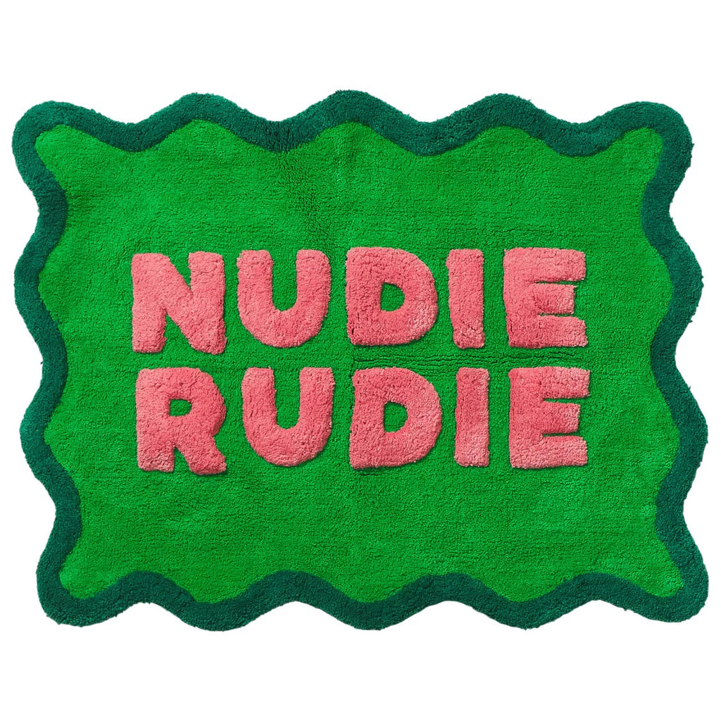 Sage and Clare - Amalie Nudie Bath Mat - Spring Green