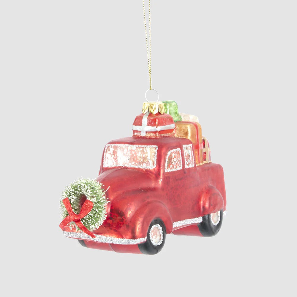 Vintage Noel Present Truck Decoration