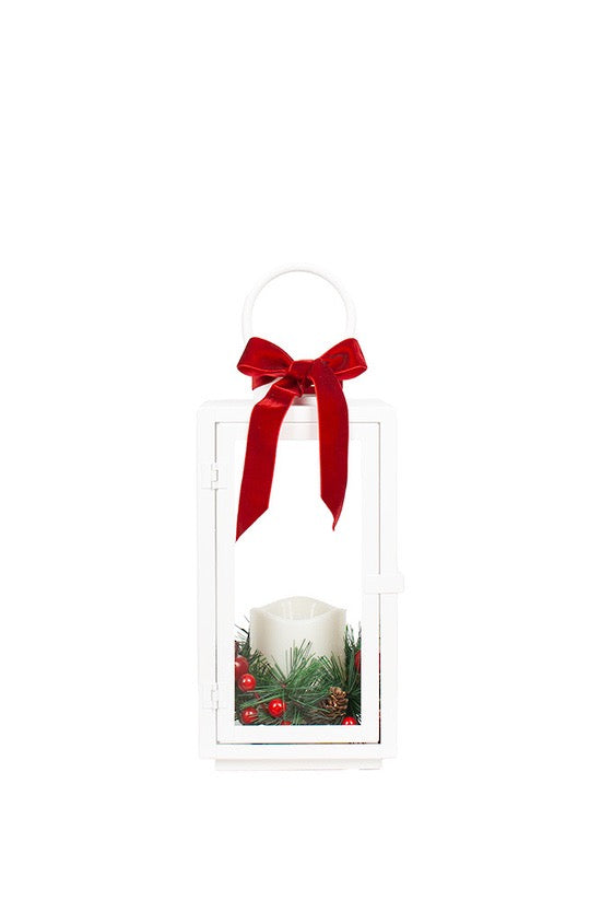 Blanc Lantern w/ 1 LED Candle White - Small