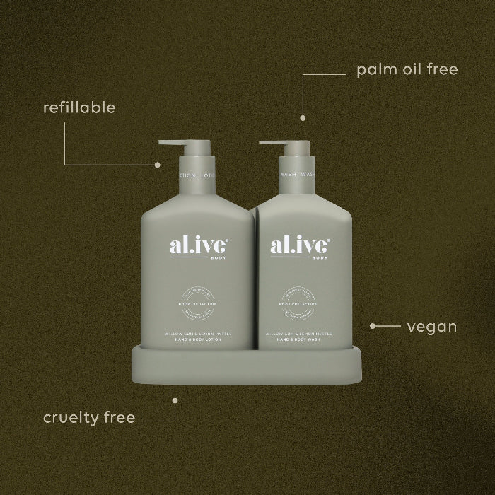 Alive Wash & Lotion Duo - Willow Gum & Lemon Myrtle Limited Edition