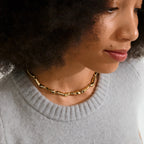 Harrison Recycled Necklace - Gold Plated