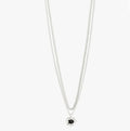 Act Necklace - Silver Plated Black