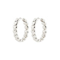Maeve Recycled Hoop Earrings - Silver Plated